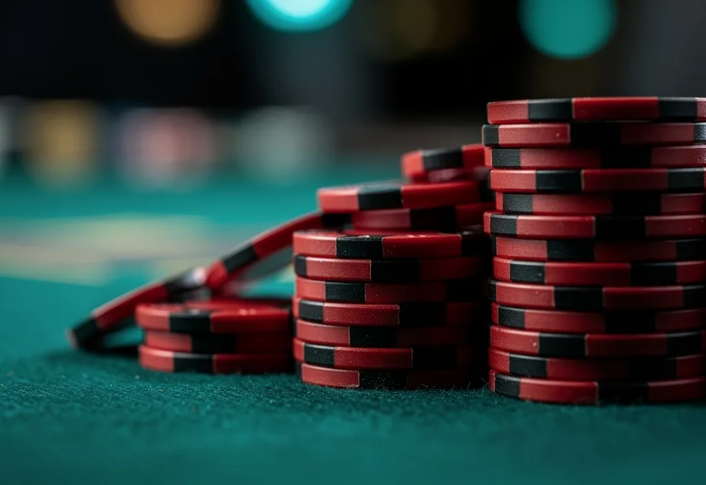 Detalle de fichas de casino